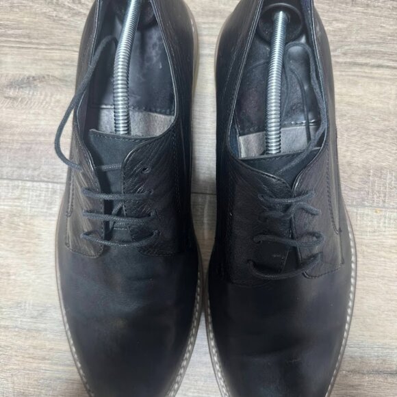 Zanzara Black Leather Oxford Shoes Men\'s Size 11.5 main image 6